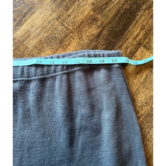 Vintage Positive Influence Grey Wool Blend Long Pull On Maxi Skirt XL - Picture 5 of 7
